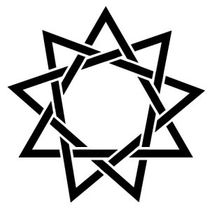 Bahai Religion Symbol Stern Wadeco Wandtattoo
