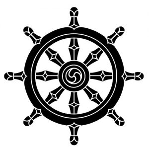Buddhismus Religion Symbol Dharma Rad Wadeco Wandtattoo