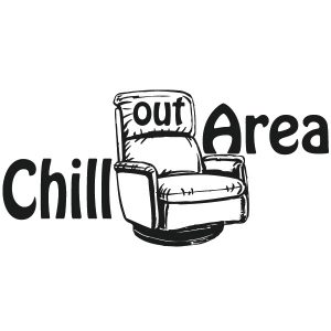 Chill out area Wandtattoo
