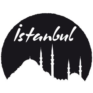 Istanbul Skyline 1 Wandtattoo
