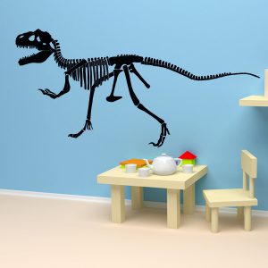 T-Rex-Skelett Wandtattoo