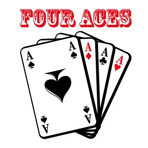 Four Aces Wandtattoo
