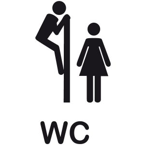 Toilettentuer Piktogramm Spanner