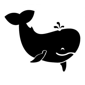 Blauwal für Kinder Wadeco Wandtattoo
