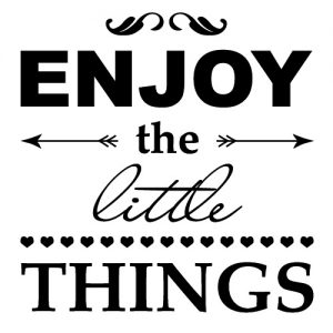 Enjoy the little things Vintage Wadeco Wandtattoo