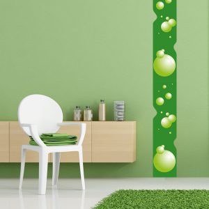 Grünes Bubblebanner Digital Wandtattoo