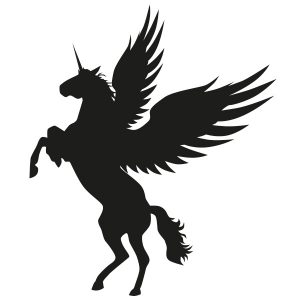 Pegasus Einhorn Wandtattoo