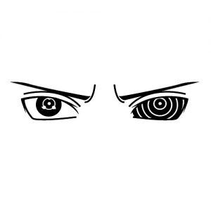Anime Manga Augen Wadeco Wandtattoo