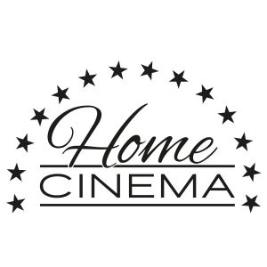 Home Cinema Schriftzug Wandtattoo