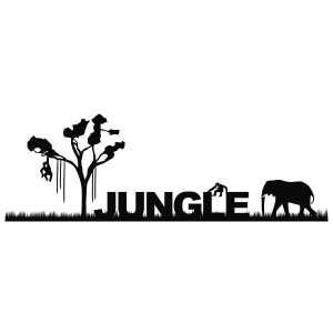 Jungle Dschungel Wandtattoo