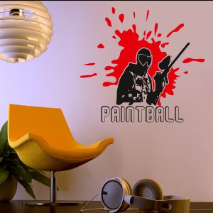 Paintball Power Wandtattoo