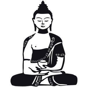 Amitabha Buddha Wandtattoo