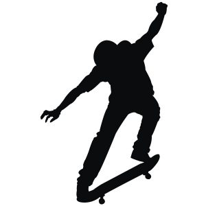 Skateboarder Wandtattoo-0