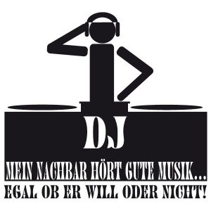 DJ Mein Nachbar Wandtattoo