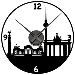 Berlin Uhr 2 Wandtattoo