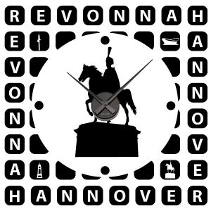 Hannover Uhr Wandtattoo