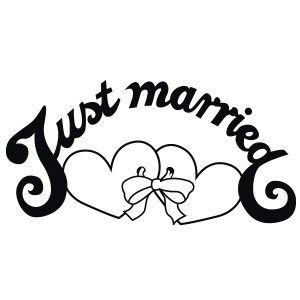 Just married Wandtattoo