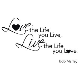 Bob Marley Love1 Wandtattoo