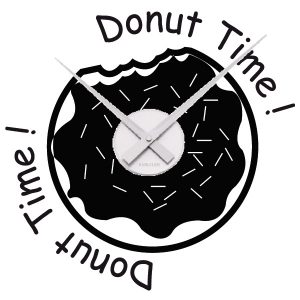 Donut Uhr Wandtattoo