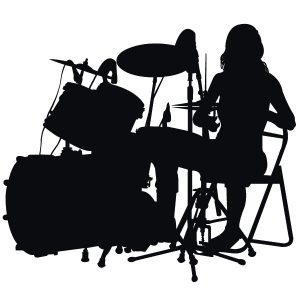 Drummer Wandtattoo