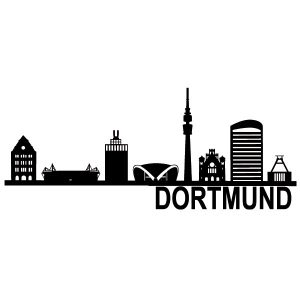 Dortmund Skyline Wandtattoo