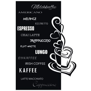 Kaffee Coffee Love Wandtattoo
