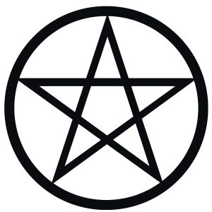 Pentagramm Wandtattoo