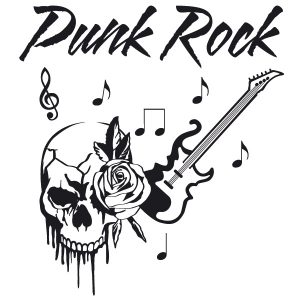 Punk Rock Wandtattoo