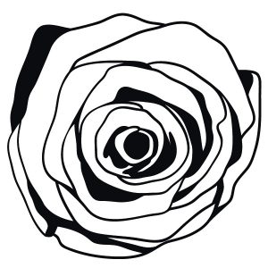 Rosenblüte Wandtattoo