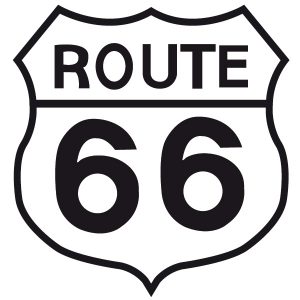 Route 66 Logo Wandtattoo