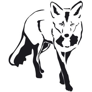 Fuchs Fox Fux Wandtattoo