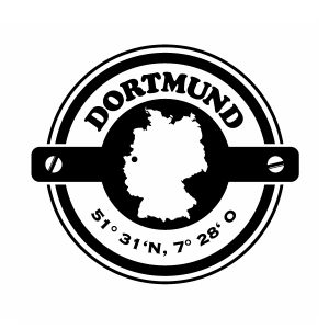 Koordinaten rund Dortmund Wandtattoo