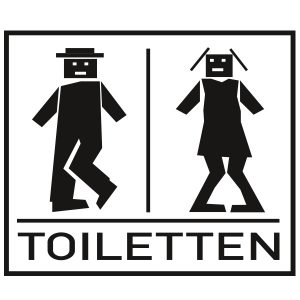 Toiletten Figuren Tattoo