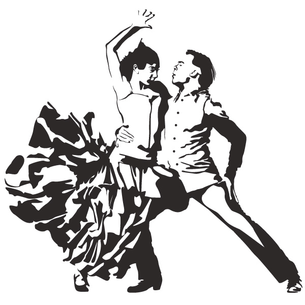 3D Wandtattoo Sport Tanz Flamenco Tänzerin Wand Aufkleber Durchbruch 11N718