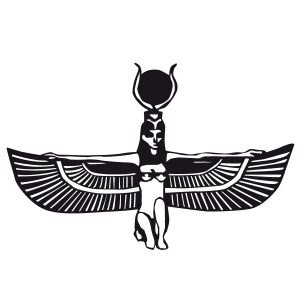 Ägyptische Göttin Wandtattoo