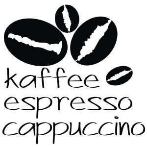 Kaffee Cappuccino Espresso Wandtattoo