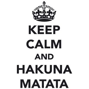 Keep Calm Hakuna Matata Wandtattoo