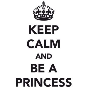 Keep Calm Princess Wandtattoo