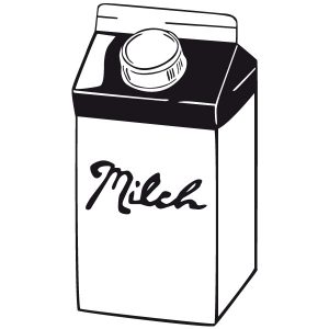 Milch Wandtattoo