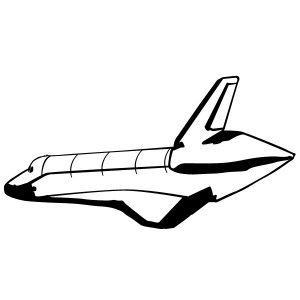 Raumfahrt Space Shuttle Wandtattoo