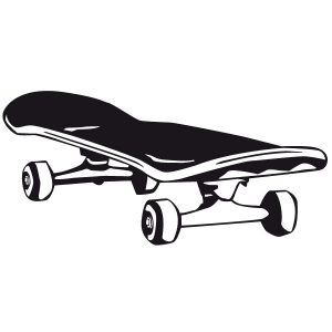 Skateboard Wandtattoo
