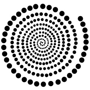 Spirale Kreise Wandtattoo