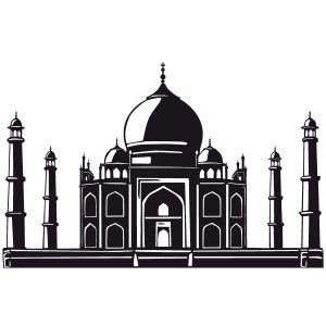 Taj Mahal indien Wandtattoo