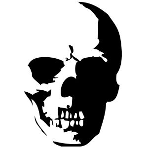 Totenkopf Skull 2 Wandtattoo