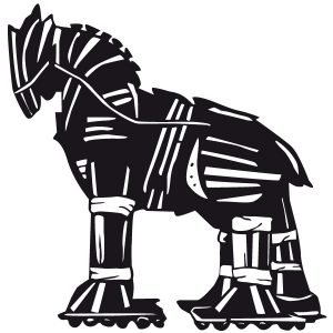 Trojanisches Pferd Wandtattoo