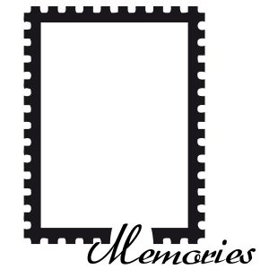 Briefmarke Memories Wandtattoo
