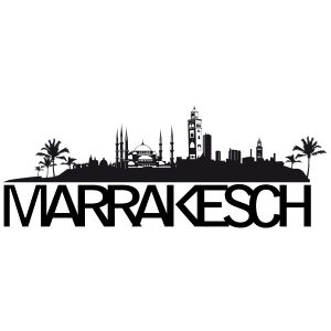 Skyline Marrakesch Wandtattoo