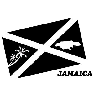 Jamaica Flagge Wandtattoo