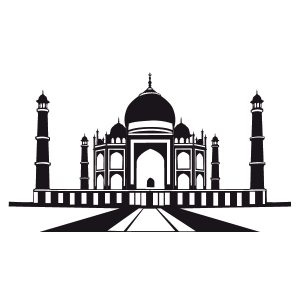 Taj Mahal Eingang Wandtattoo