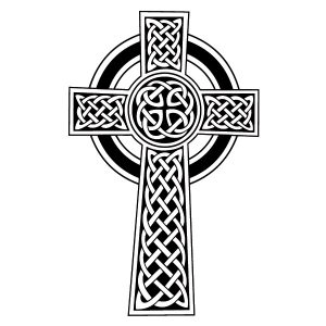 Keltisches Kreuz Wandtattoo